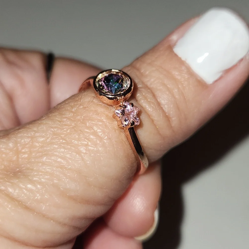 Fragrant Jewels Bypass Ring, Sz. 9 - Picture 7 of 8